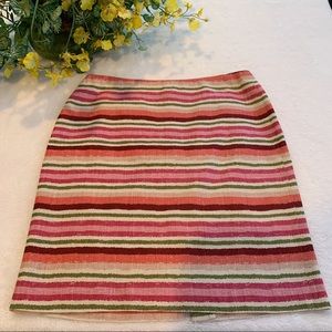 Talbots striped summer skirt